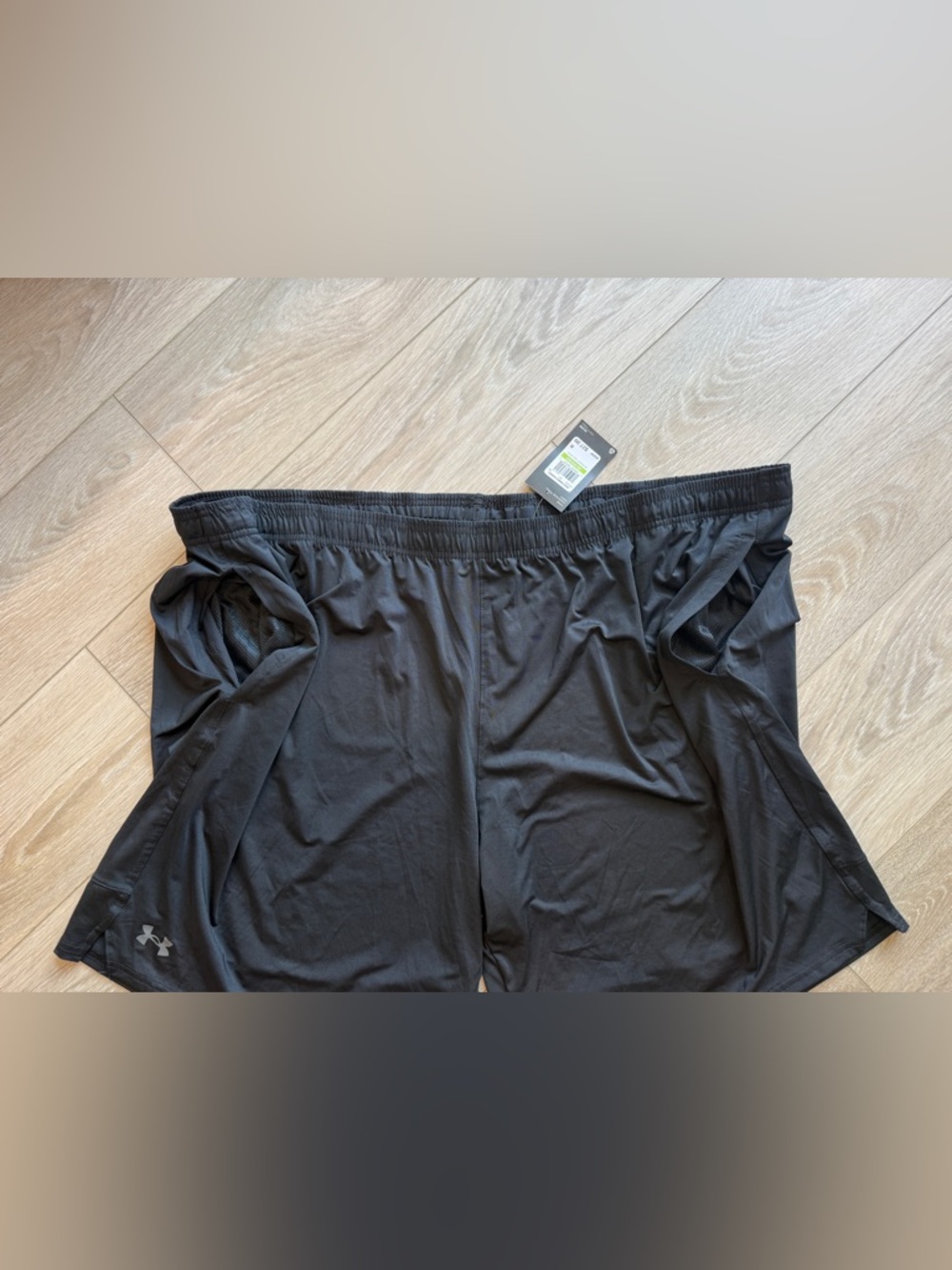 Under Armour Mens UA Stretch Train Shorts Loose 5XL Black Running NEW - Picture 4 of 8